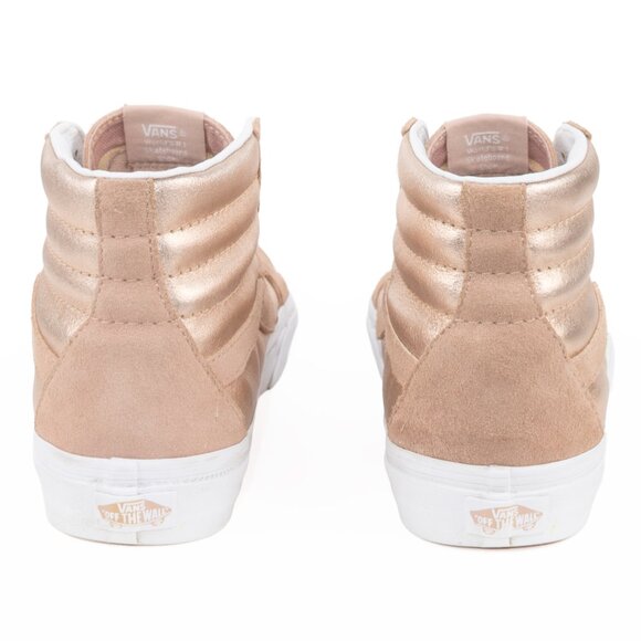Vans Sk8-Hi Reissue 2-Tone Metallic Rose Gold Women’s 8.5 NWOB - Picture 3 of 13